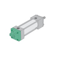 P2AR-12A1E-AAA0 NUMATICS/AVENTICS NFPA CYLINDER<BR>A SERIES 4" BORE 12" STROKE, DETACHABLE CLEVIS MNT
